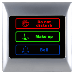 hotel doorbell do not disturb make up room