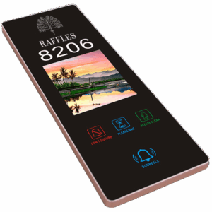hotel doorbell do not disturb make up room